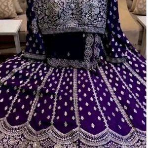 Heavy Purple Lehenga