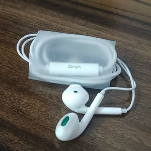 Vivo Branded Earphone, White Colour, New