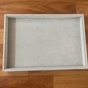 Grey Color Jewellery Display Tray Velvet