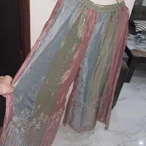 Brand New Semi Stitched Shraara Suit With Dupatta