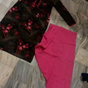 Pink Kurta & Bottom