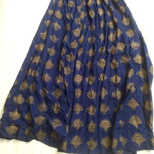 Navy Blue Lehenga Skirt