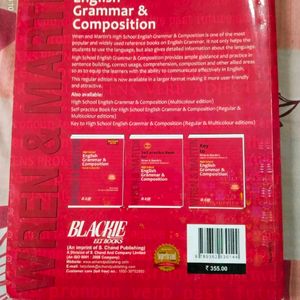 Wren & Martin High School English Grammar Book