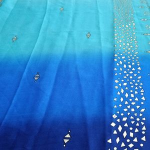 New Blue Ombre Saree