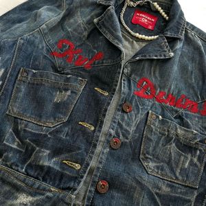 ✰vintage Y2K Blue Denim Jacket ✰