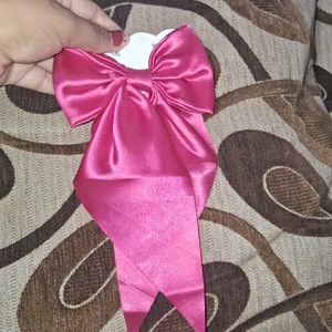 Pink Satin Bow