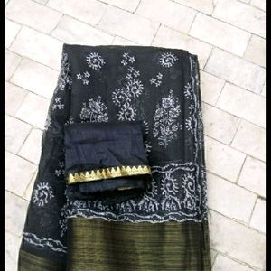 New Unused Saree With Blouse Pc