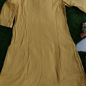 Mustard Colour Kurta For Women.