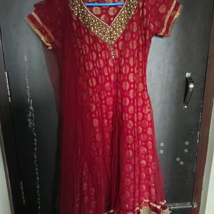 Maroon Kurta And Dupatta Set