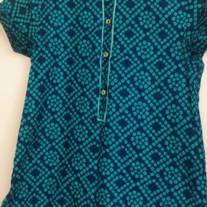 Blue Color Kurti For Office/daily Wear Size Medium