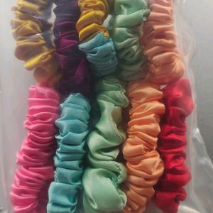 Silk Satin Hair Scrunchies/Rubberband