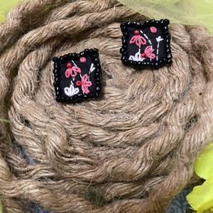 Handmade Embroidery Earrings