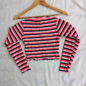 Long Sleeves Crop Top For Girls