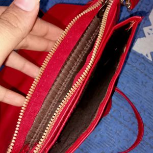 Red Stylish Sling Bag For Women