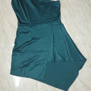 One Shoulder Satin Dress