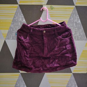 Sassafras Burgundy Skirt M Size