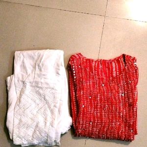 Fashor Kurta + Chikankari Pants