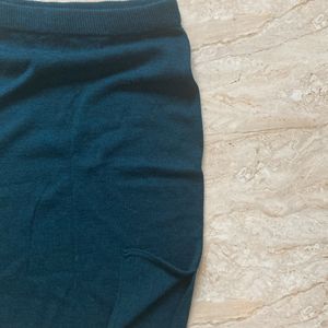 Teal Blue Chemistry Pencil Skirt