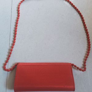 Kachchhi Embroided Bag(Red)