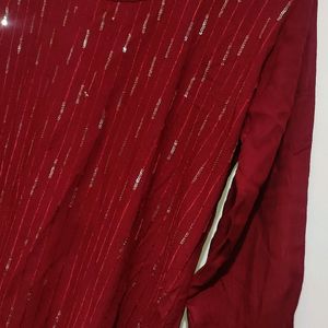 Maroon Kurti For Girl Or Women 38 Bust