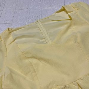 Butter Yellow Dress