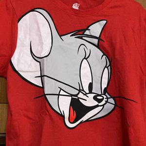 Tom & Jerry Red Crop Top