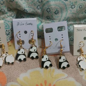 Lightweight Panda Earrings✨