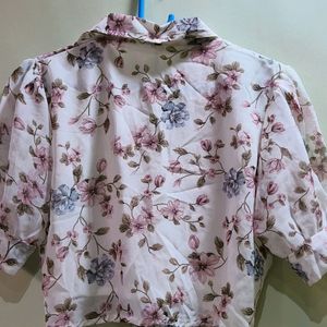 Floral Crop Shirt