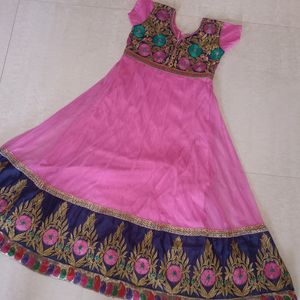 Anarkali Pink Suit ... Used Like Wow😲