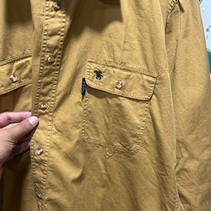 Le Polo Mustard Cotton Shirt