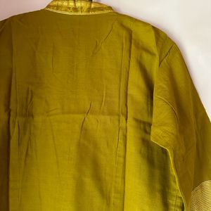 Olive green kurta