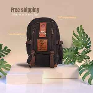 Brown Aesthetic Heavy Backpack/ School/College Bag