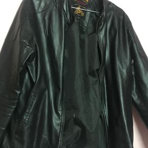 Black Pure Leather Mens Jacket