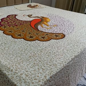 (New) Pure Cotton Double Bedsheet