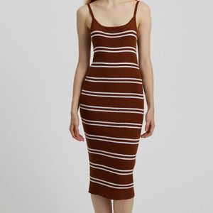 Savana Maxi crochet striped dress