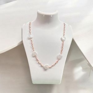 Anti Tarnish Pearl Korean Neck Chain