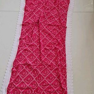 Jaipuri Long Gown With Dupatta