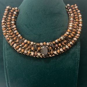 Black Beaded Necklace