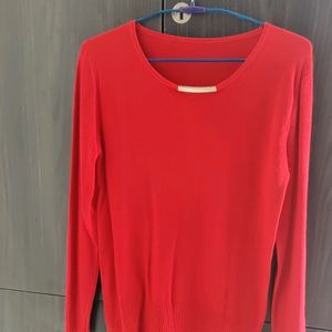 Red Woolen Top