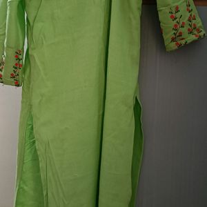 Kurti With Embroidery Work