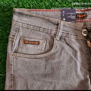 Men's Grey Denim Jeans