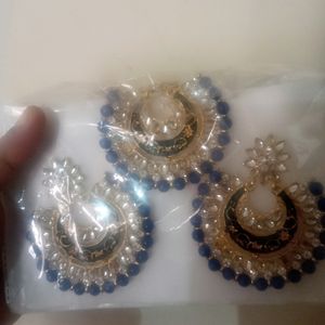 earings with mangtikka