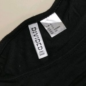 H&M Black Basic Viscose Tee