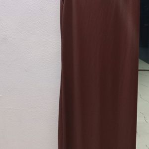 Coffee Brown Body Corn Maxi Dress