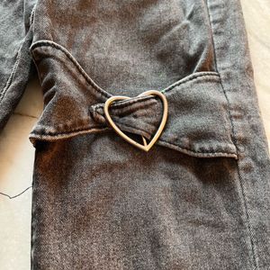 Heart Shape Bootcut Denim ( New)