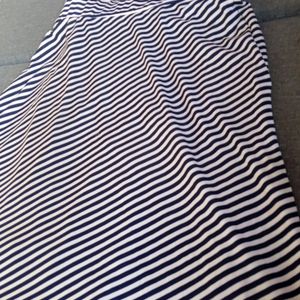 Cute Blue And White Striped Skirt For All Sizes