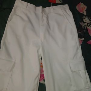 White Cargo Pants