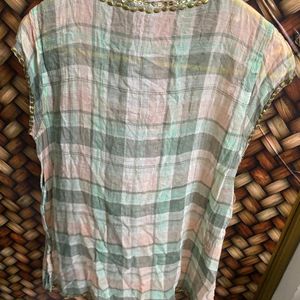 Multi Color Checkerd Top