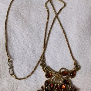 Combo - White Stones Bracelet and Kundan Chain