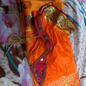 Kanchi Pattu Saree With Blouse